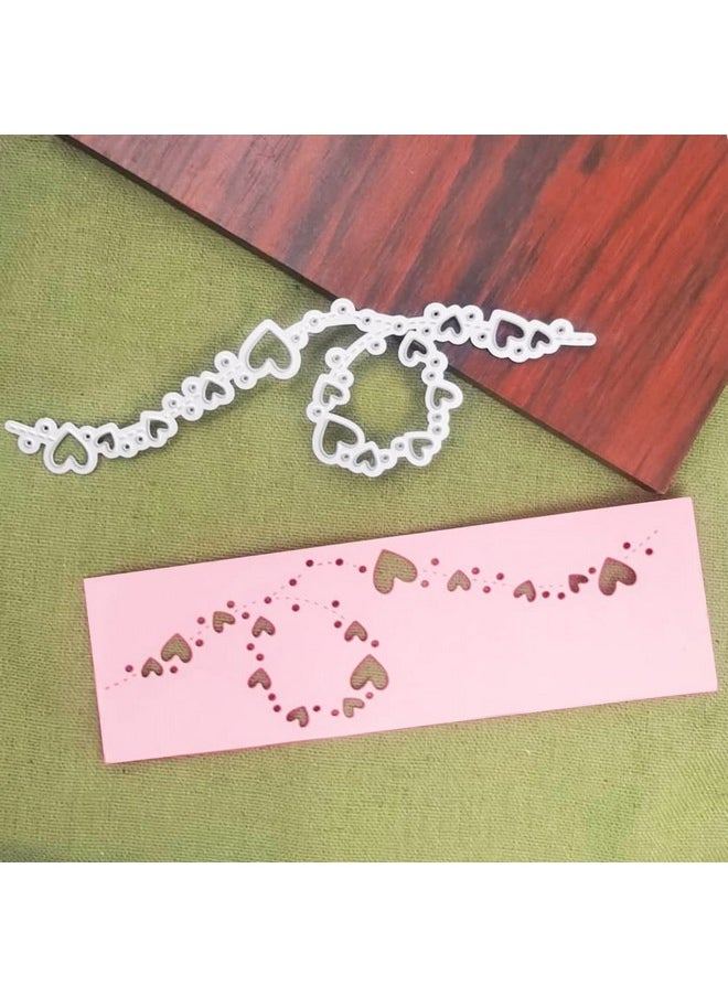 SENHAI - Cutting Dies For Cards Making Decor Bubble Spotty Line Cutting Die Cuts & Heart Lace Metal Cutting Dies Diy Scrapbooking Album Embossing Cards - Image 1