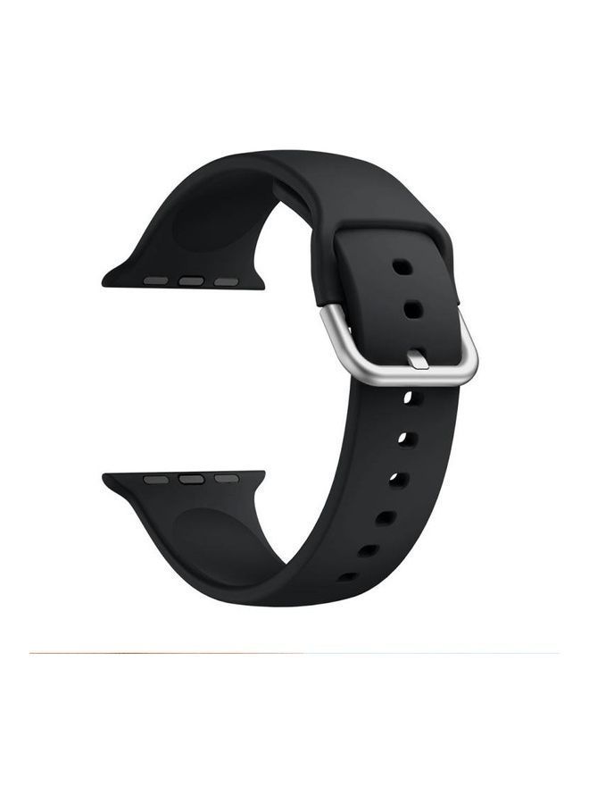NIBEMINENT Ethnic Replacement Watchband for Apple Watch Series 1/2/3/4/5/6/7/SE 38/40/41mm Black - Image 1
