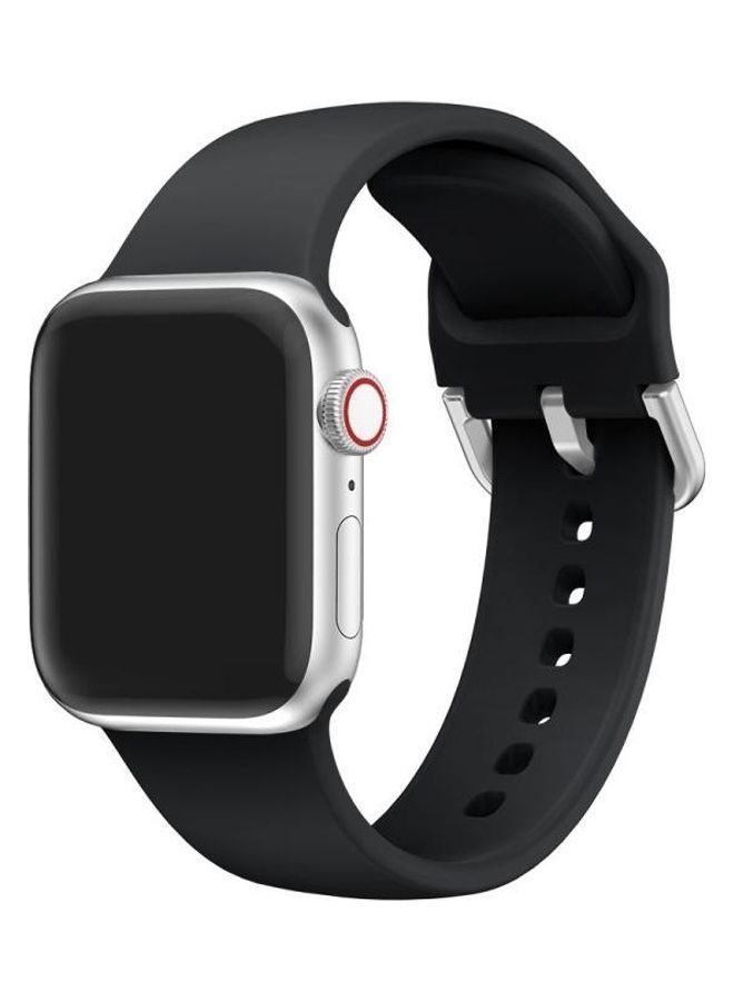 NIBEMINENT Ethnic Replacement Watchband for Apple Watch Series 1/2/3/4/5/6/7/SE 38/40/41mm Black - Image 2