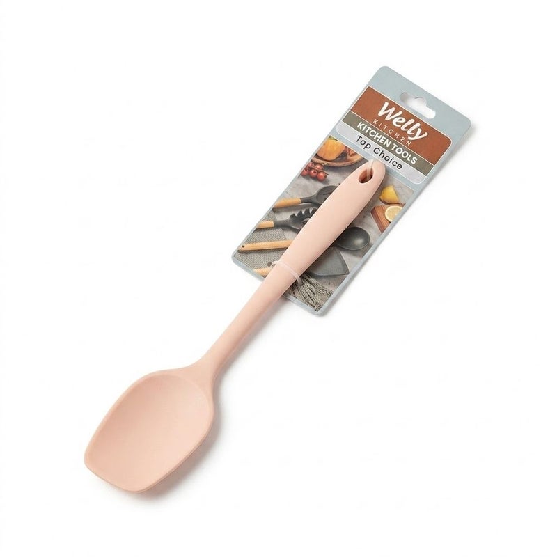 Group Tiger Premium Silicone Cooking Spoon Heat Resistant Non Stick Kitchen Serving Spoon - Pink - S-008 - Image 4