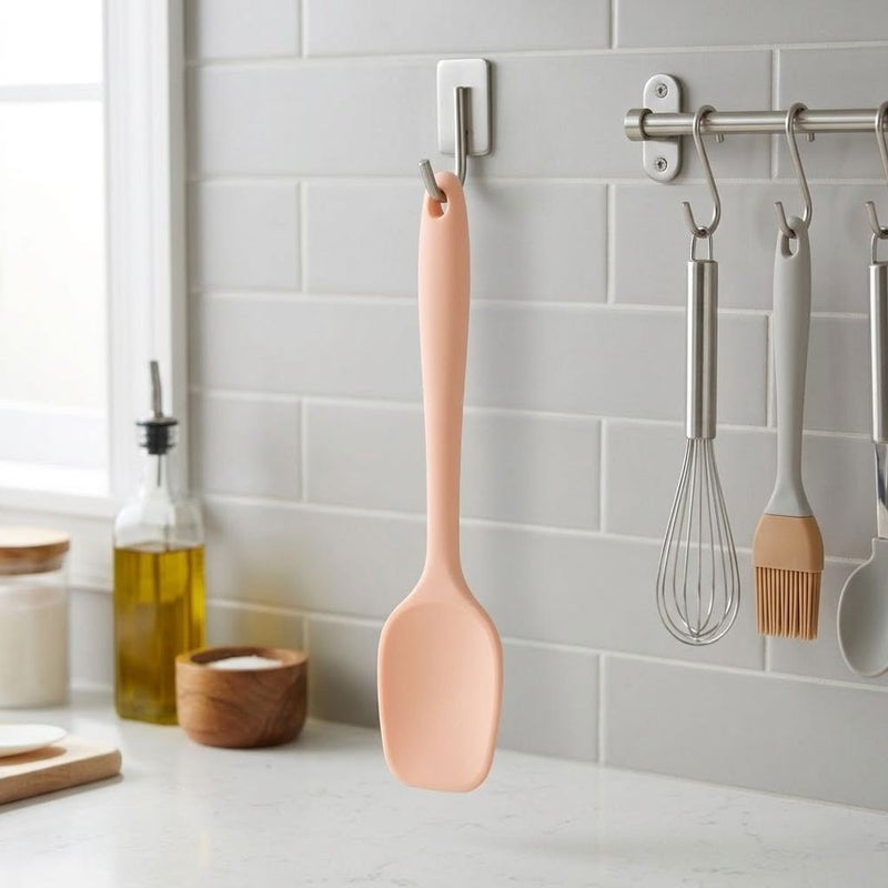 Group Tiger Premium Silicone Cooking Spoon Heat Resistant Non Stick Kitchen Serving Spoon - Pink - S-008 - Image 3