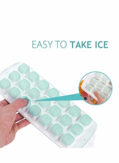 KASTWAVE Ice Cube Trays 3 Packs Flexible Silicone Ice Trays with Spill-Resistant Lids Easy Release Ice Trays Make 63 Ice Cube, BPA Free,Stackable,Dishwasher Safe  - Image 3