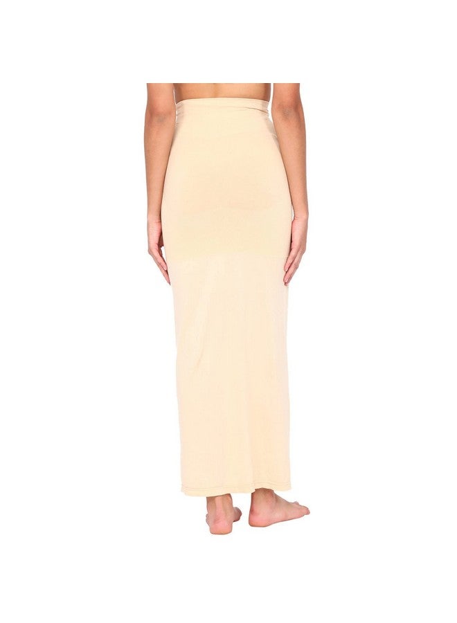 zivame Zivame Seamless All Day Flared Saree Shapewear - Skin - Image 3