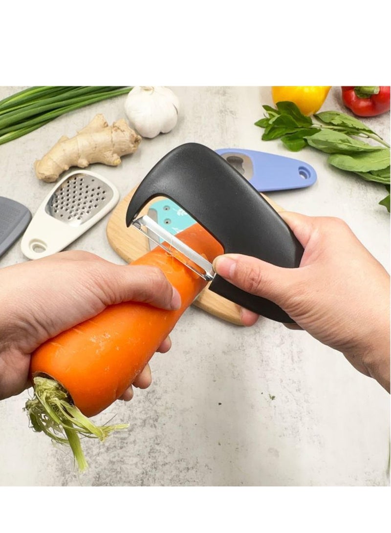spa luxetique 6-in-1 Stainless Steel Kitchen Tool Set - Bottle Opener, Pizza Cutter, Herb Scissors & More | Dishwasher Safe, Space-Saving Hanging Design  - Image 3
