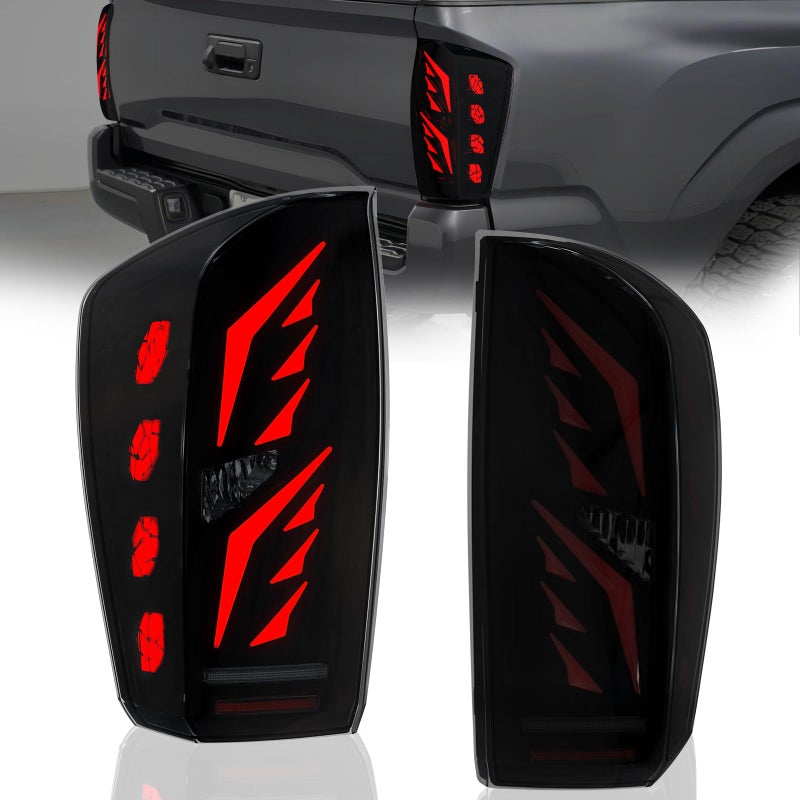 SINYATO INDUST Tacoma LED Tail Light AssemblyStarting Animated Rear Lamp Assembly for 2016 2017 2018 2019 2020 2021 2022 2023 Toyota Tacoma with Dynamic Turn SignalBrake LightReverse Light - Image 3