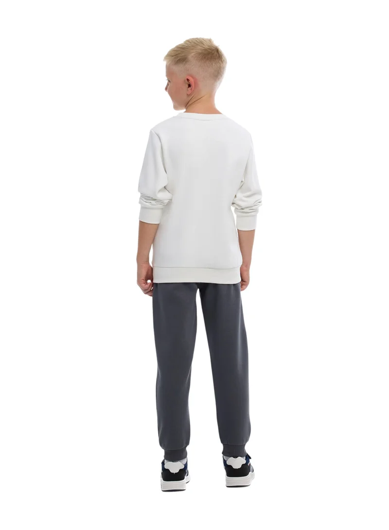 victor and jane Boys’ Racing Style Set – Graphic Sweatshirt &amp; Joggers