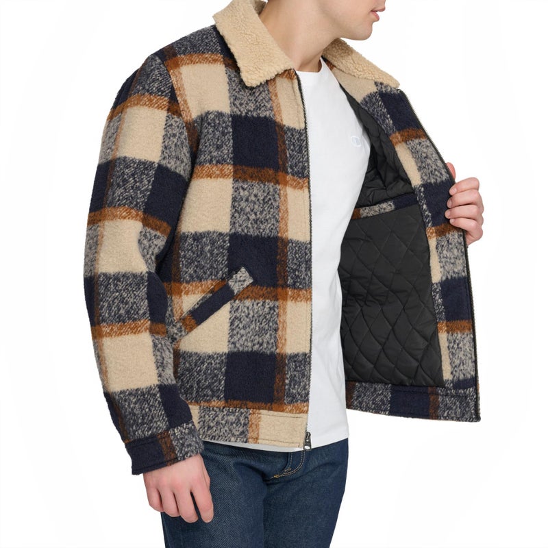 Levi's Men's Wool Blend Depot Jacket, Skater Plaid, Medium - Image 2