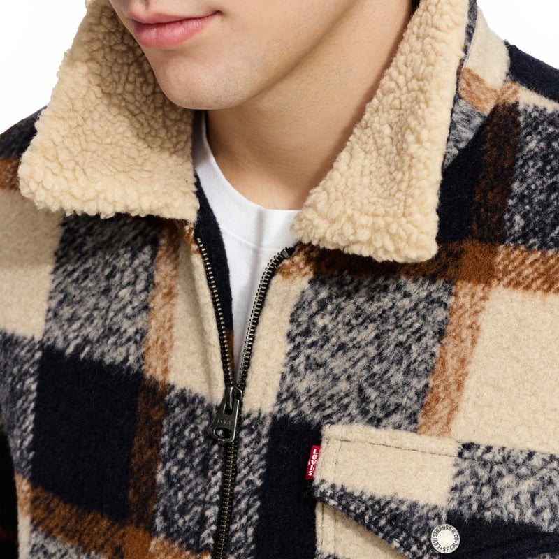 Levi's Men's Wool Blend Depot Jacket, Skater Plaid, Medium - Image 4