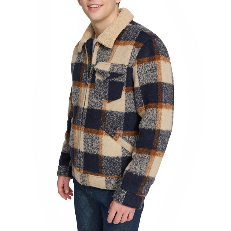 Levi's Men's Wool Blend Depot Jacket, Skater Plaid, Medium - Image 3