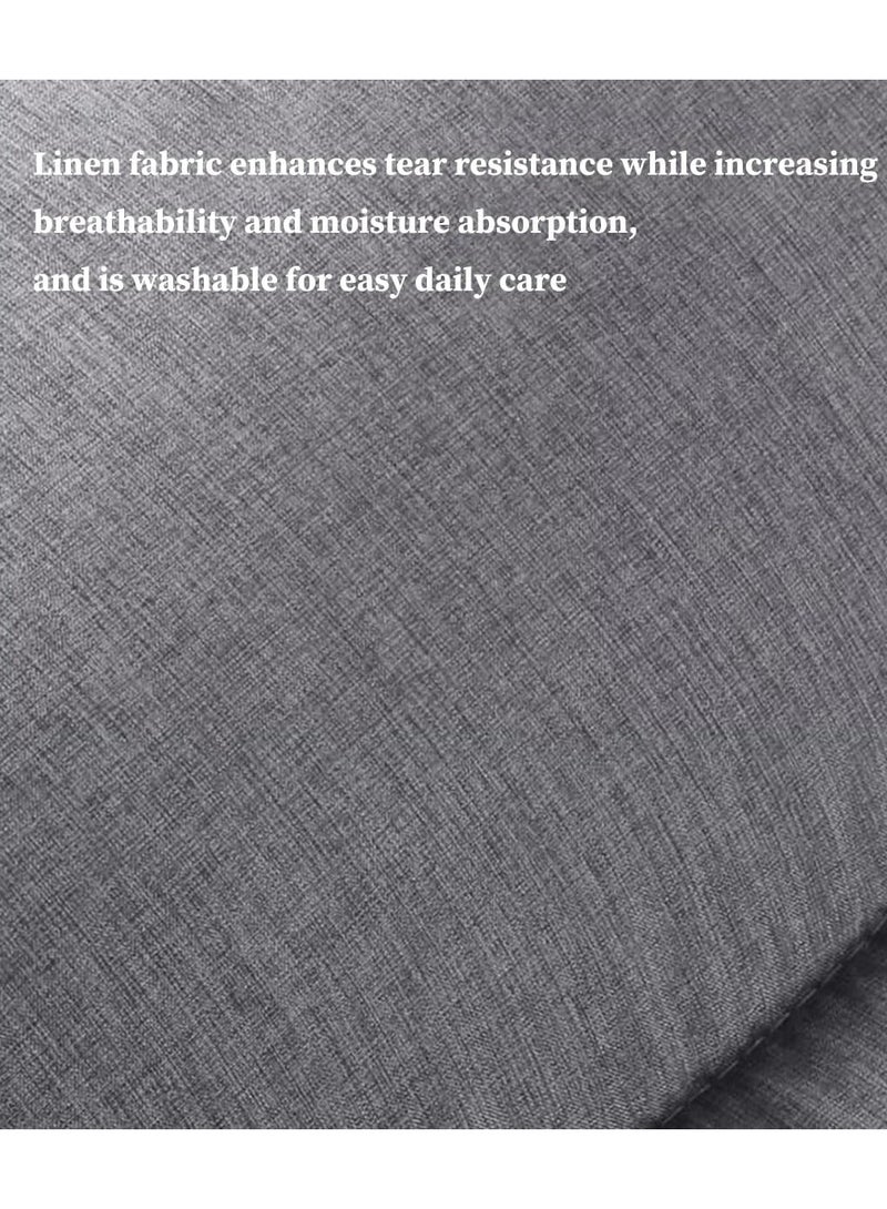 XiuWoo 7 Reclining Positions Lifting Bed Backrest with Armrest and Cushion, 0 to 80 Degrees Adjustable Folding Back Rest for Bed Sitting up, Portable Bed Backrest Support for Sleeping, Reading and Gaming  - Image 5