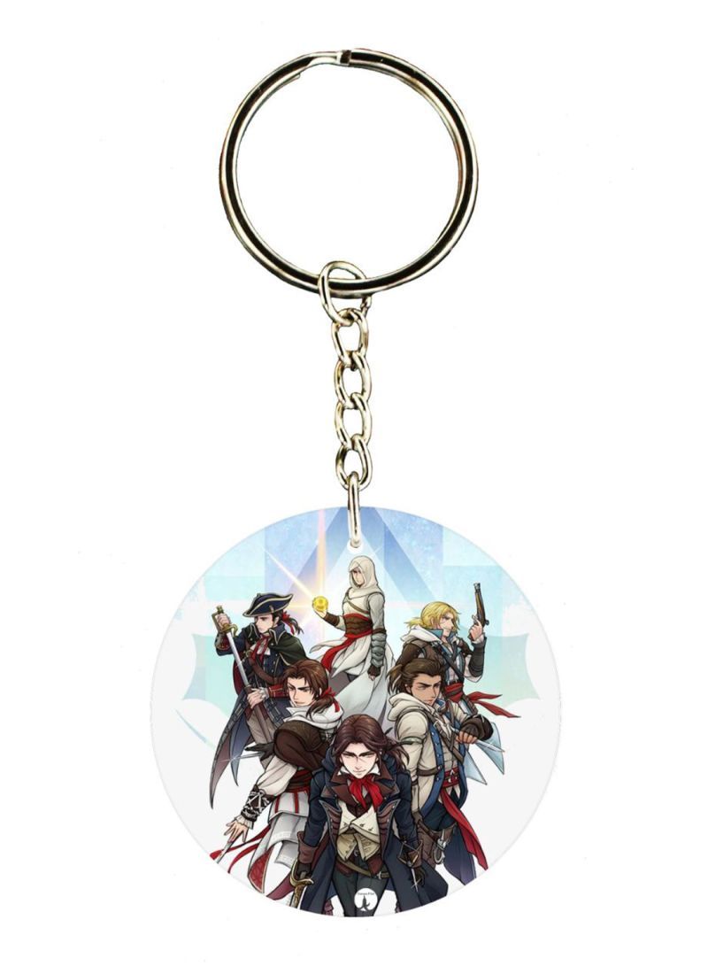 RKN Assasins Creed Double Side Printed Keychain