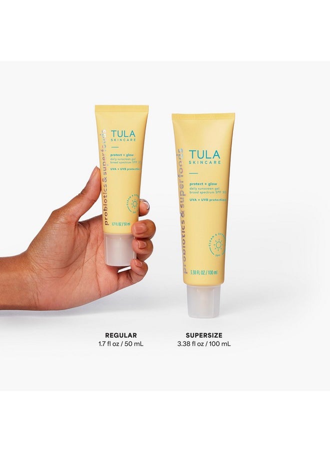 TULA TULA Daily SPF 30 Sunscreen Gel - Broad Spectrum, Non-Greasy, Reef-Safe with Blue Light & Pollution Protection  - Image 3