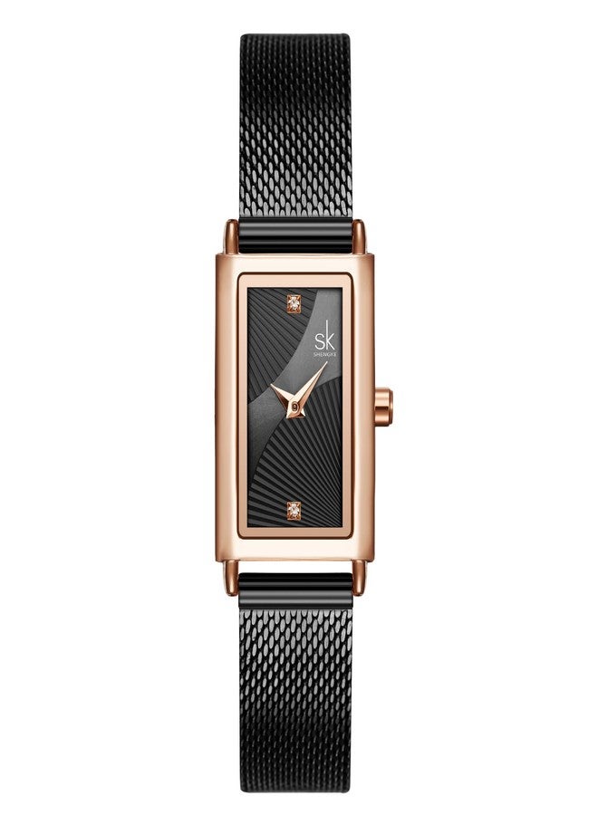 SHENGKE Minimalist Watch (Love Me Tender Love Me Home) Casual Fashion Wrist Watch, Black(0119), Quartz Watch - Image 1