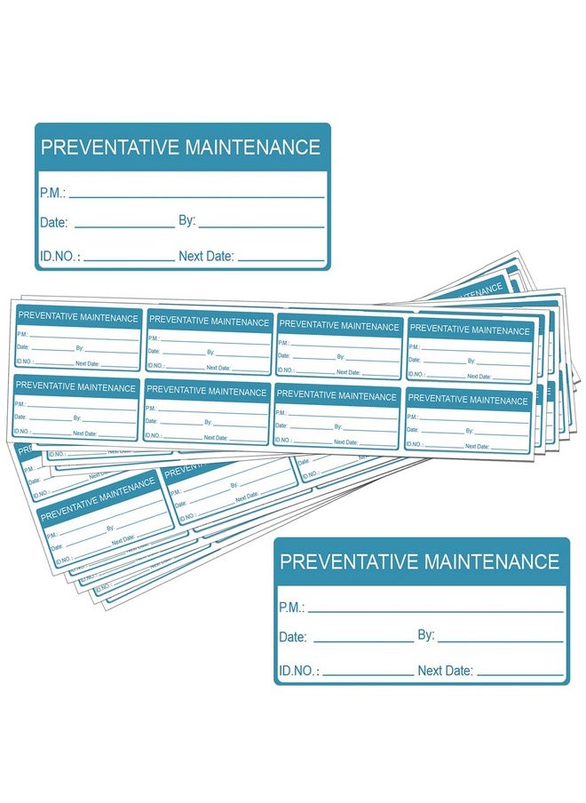 wootile - Self Laminating Preventative Maintenance Labels 1 X 2 Inch Inspection Safety Label By Date Next Stickers 180 Pcs Write On Calibration Stickers With Clear Flap Stickers Industrial Adhesive Vinyl Labels - Image 1