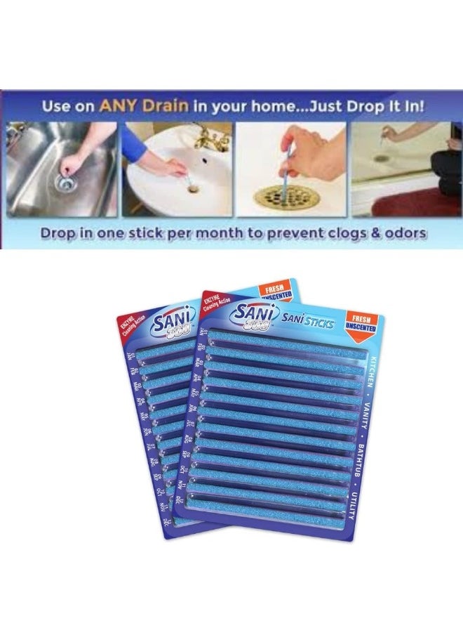 Sani Sticks Sani Sticks Kitchen Sink Drain Cleaner Drain Pipe Bathtub Sink Cleaners  - Image 5
