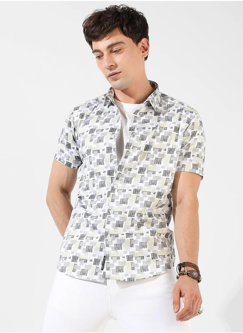 كامبوس سوترا Printed Casual Shirt