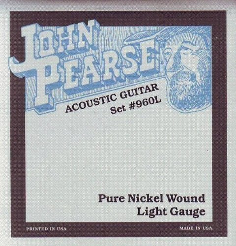 John Pearse Acoustic Guitar Pure Nickel Wound, .012 - .054, 960L - Image 2