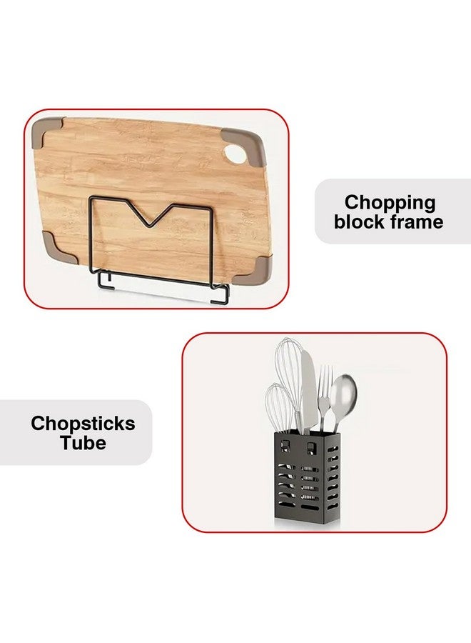 IBELL DR243 Dish Drying Rack, 2-Tier Bartan Stand/Drainer Shelf/Kitchen Organizer/Counter for Utensils Storage (Black) - Image 2