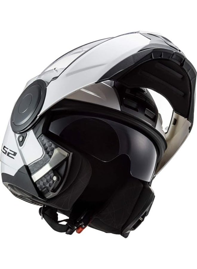 LS2 HELMETS LS2 FF902 SCOPE Modular Racing Helmet - Color White Gloss - Image 2