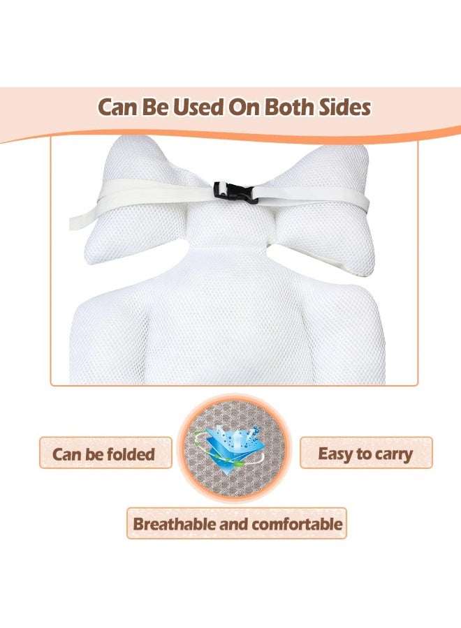 KAKIBLIN Toddler Car Seat Insert, Baby Stroller Liner Head and Body Support Pillow, Toddler Seat Pad Car seat Neck Support Cushion for Toddler, Bear - Image 3