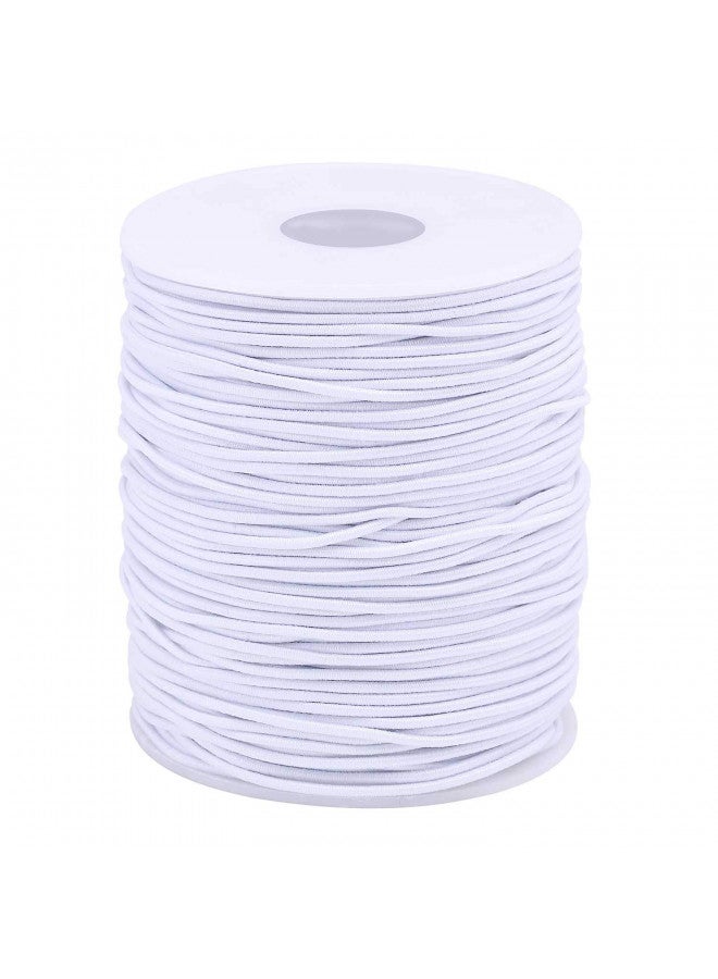 Senkary 1.5 mm Elastic String Cord Elastic Thread Beading String Cord for Jewelry Making Bracelets Beading, 109 Yards, White - Image 1