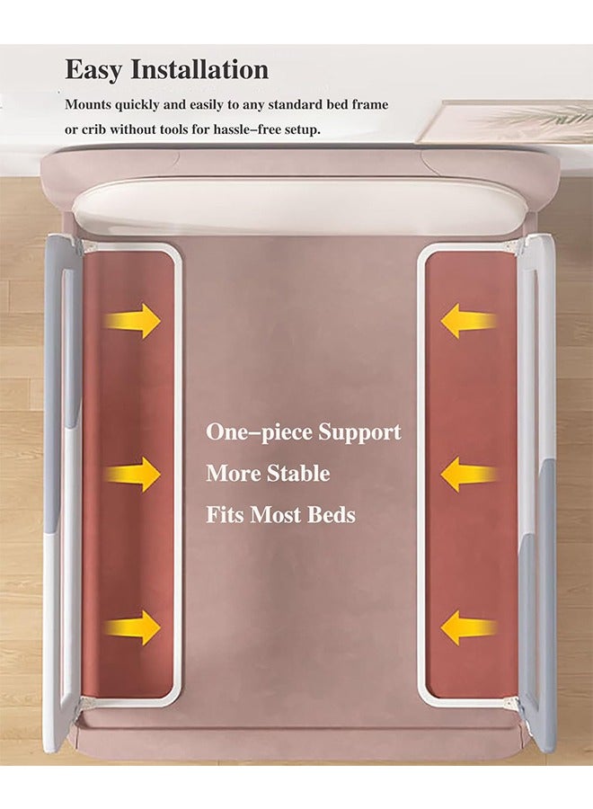 JCB CHIC Bed Guard Rail for Toddlers -1.8M Lift Foldable Toddler Bed Rails for Kids,Safety Toddler Bed Rails with Reinforced Anchor Safety System,Bed Rail for Kids Fit,Bunk,Full Size,Queen,King,Twin - Image 5