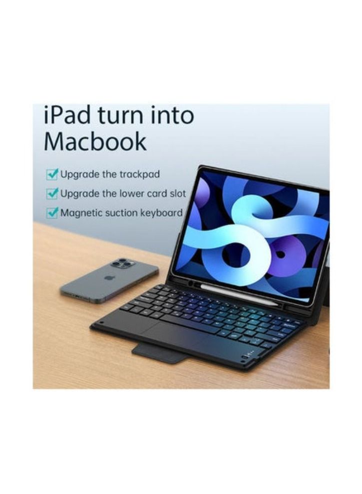 ACLIX Detachable Wireless Keyboard Case With Touchpad for Apple iPad 10.2 Black - Image 4