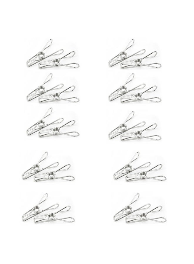20 Pcs Clothespins Chip Clips Stainless Steel Clothespins - Image 1