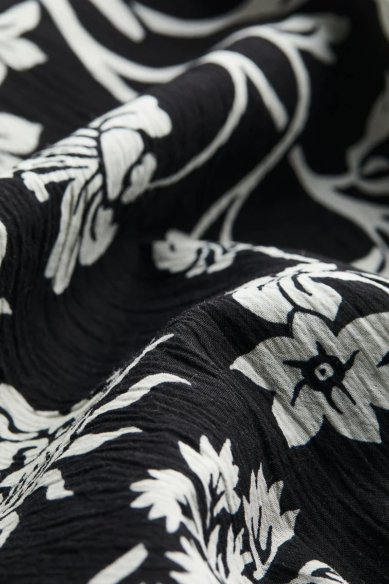 H&M Crinkled cotton dress