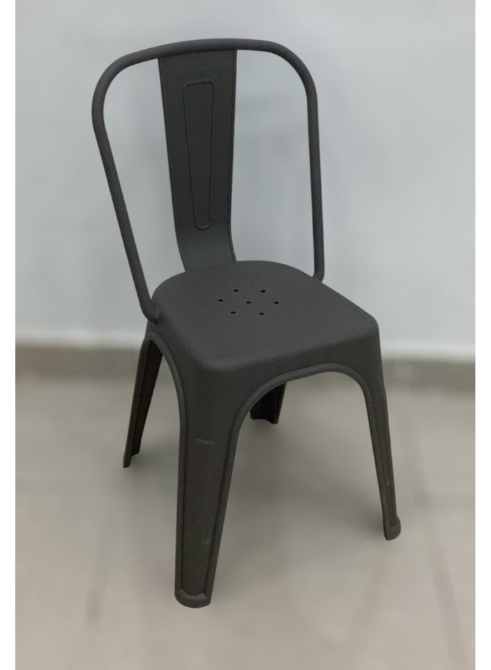 SMART HOME Modern Fiber Single Chair with Sturdy Legs - 45x45x80 cm | Durable Seat for Offices, Dining Rooms, Coffee Shops, Gardens, and Outdoor Lounges - Image 1