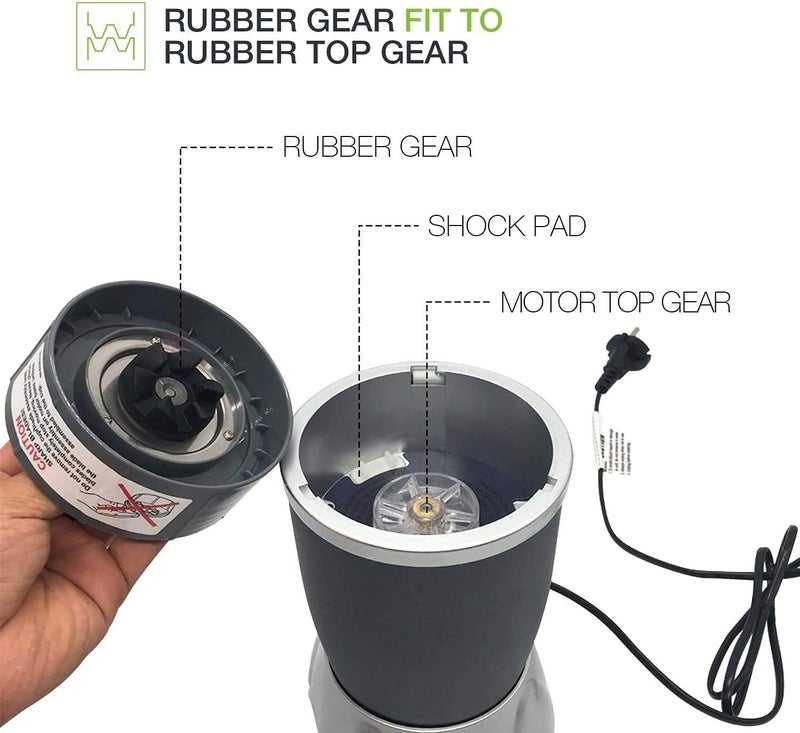 3D-Star Extractor Blade Replacement Parts & Cups & Rubber Gear & Top Gear & Gaskets & Shock Pad Replacement Parts for NutriBullet Blender Accessories 600W/900W Series - Image 3
