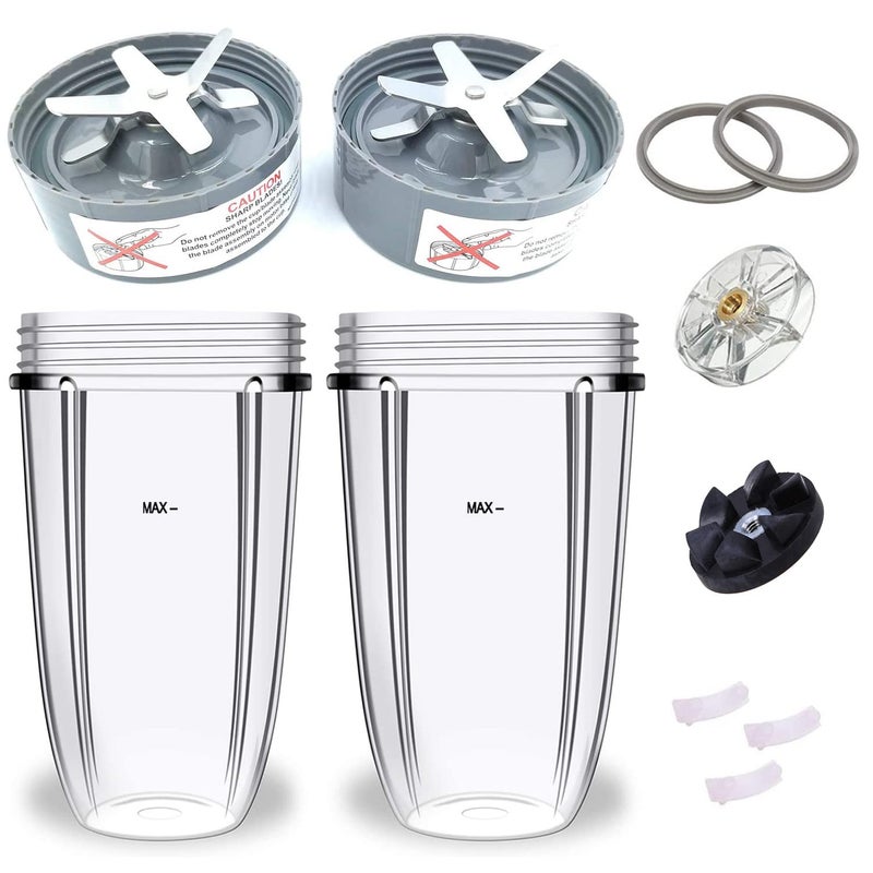 3D-Star Extractor Blade Replacement Parts & Cups & Rubber Gear & Top Gear & Gaskets & Shock Pad Replacement Parts for NutriBullet Blender Accessories 600W/900W Series - Image 1