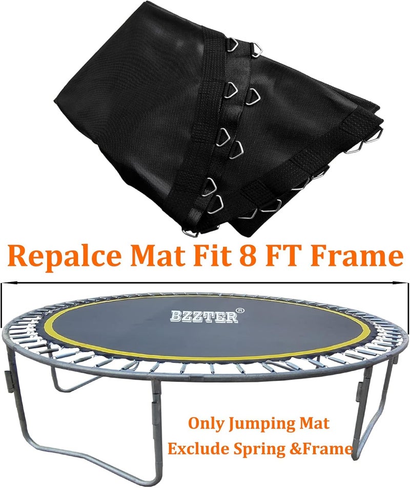 Bzzter Replacement Trampoline Mat Fits 8 Foot Frame,78.7"/6.56FT Diameter Mat with 42/48 Rings for Choose, UV Sun Protective，w/Pull Hook and Gloves，not Include Spring & Frame - Image 4