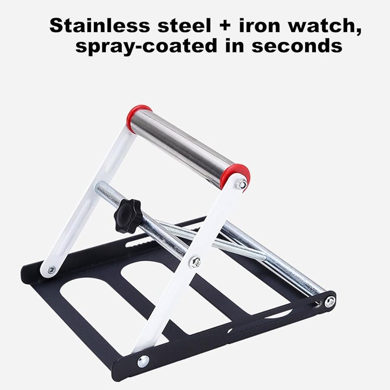 حامل منشار الطاولة المحمول قابل للتعديل في الارتفاع رف منشار الزاوية دعامة عمل قطع المعادن - Image 4