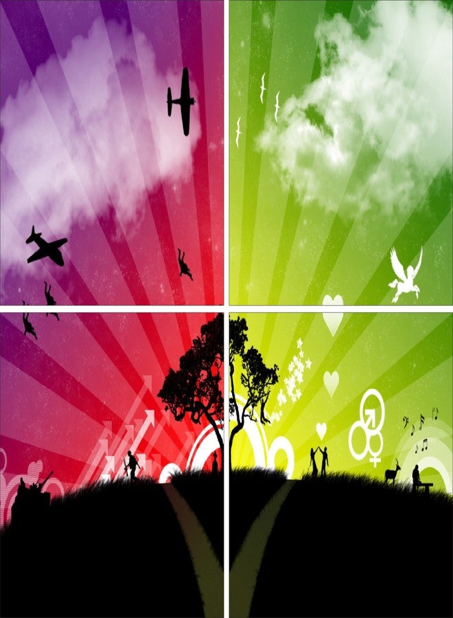 Go Hooked 4 Panel Wall Décor (Set of 4)