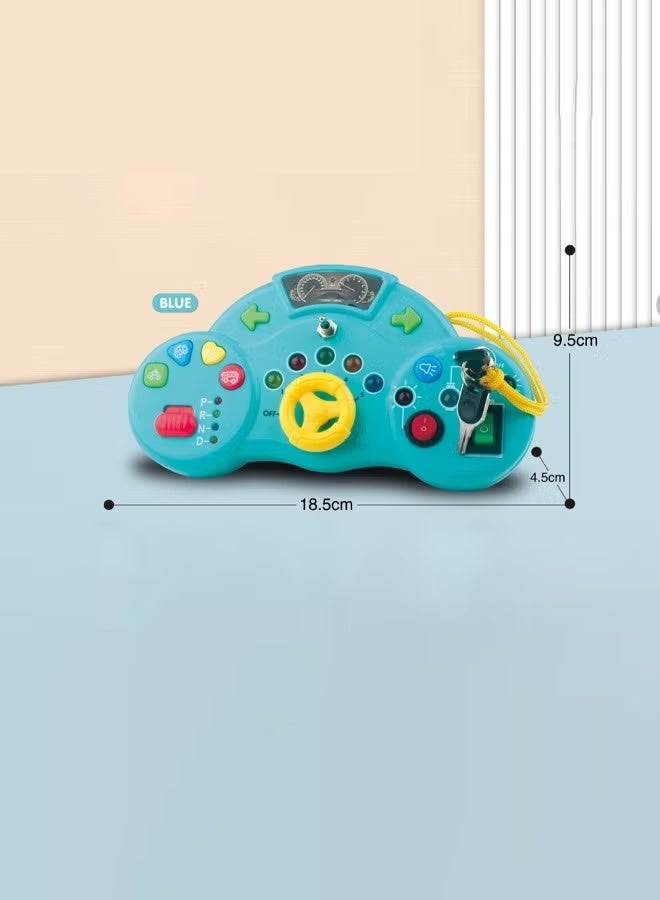 Spinning the steering wheel toy Multi-function steering wheel toy Simulated car steering wheel toy Simulated driving toys Bring a key With music and lights Educational toys Children's early education music toys - Image 2