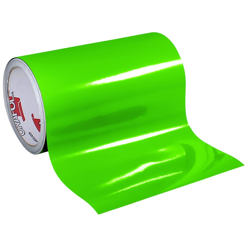 ORACAL 651 Yellow Green 12 inch x 10ft Vinyl Sheet Adhesive Backed Crafting