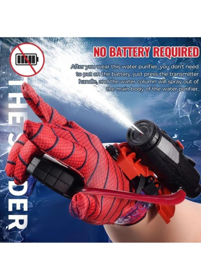 Spider Man Wrist Water Blaster with Gloves, Boys Toy Children's Water Gun, Heroic Wrist Water Blaster, Essential for Summer Water Battles Excellent Gift Choice, Wrist Toy Costume Cosplay Hero Props Gift - Image 3