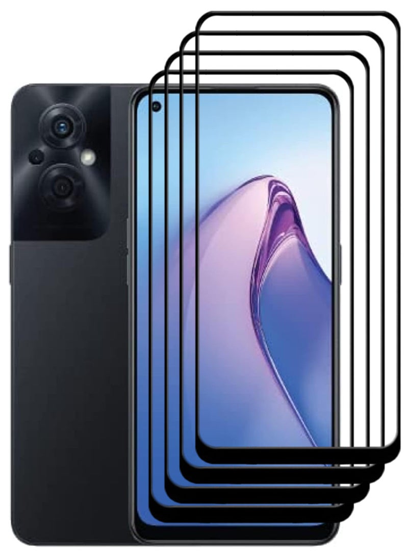 ACLIX 4 Pieces Antistatic ESD Dustproof Premium Quality High Definition Tempered Glass Screen Protector Designed For Oppo Reno8 Z - Image 1