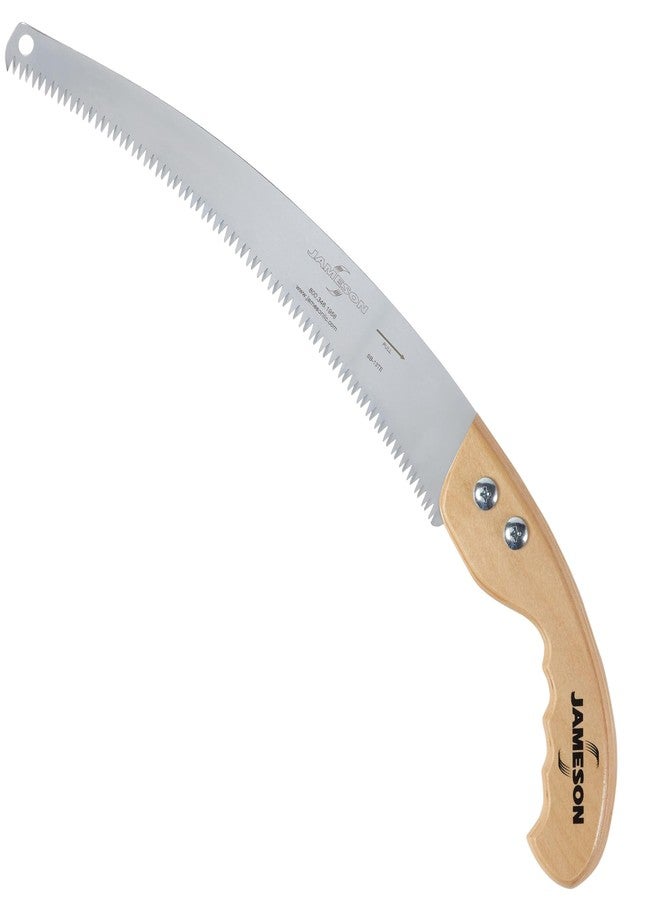 جيمسون منشار يدوي ثلاثي القطع من طراز Jameson HS-13TE-WH مقاس 13 بوصة بمقبض خشبي - منشار تقليم احترافي لقطع نظيفة ودقيقة - Image 1