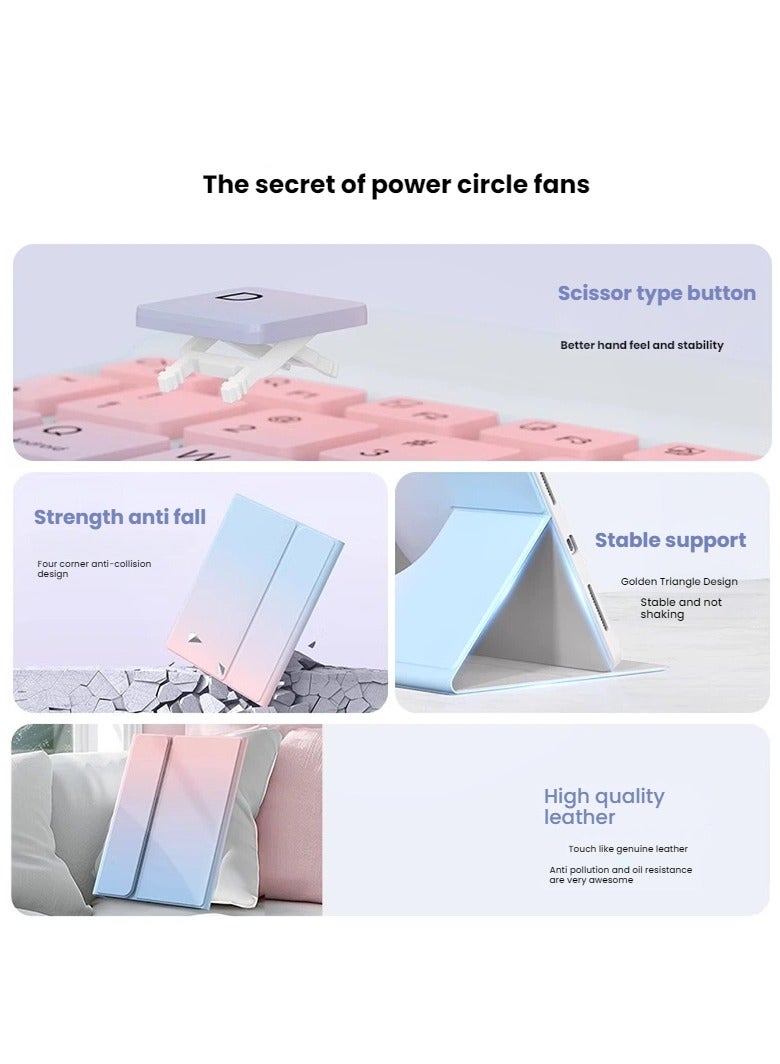 عام "غطاء لوحة مفاتيح مناسب لـ Huawei MatePad Air (12.1 بوصة) - تصميم جلدي متدرج مع ماوس - ضروري لأعمال المكتب والدراسة" - Image 3