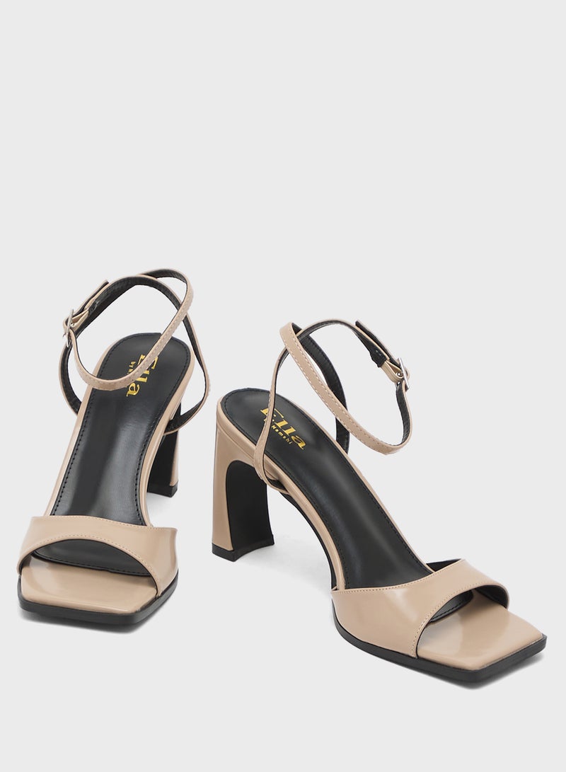 ELLA High Heel Sandal With Ankle Strap - Image 4