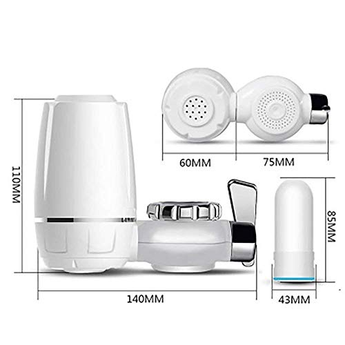 EMNDR Water Filter Change, Reduces Lead, BPA Free, Fits Standard Faucets Only - Complete, White - Image 3