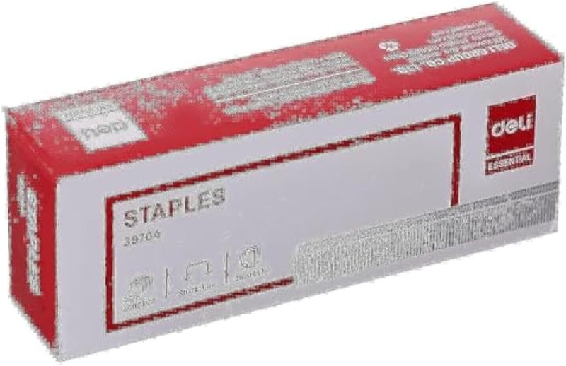 Deli 26/6 No. Stapler Pin 5000-Pieces, Silver - Image 1