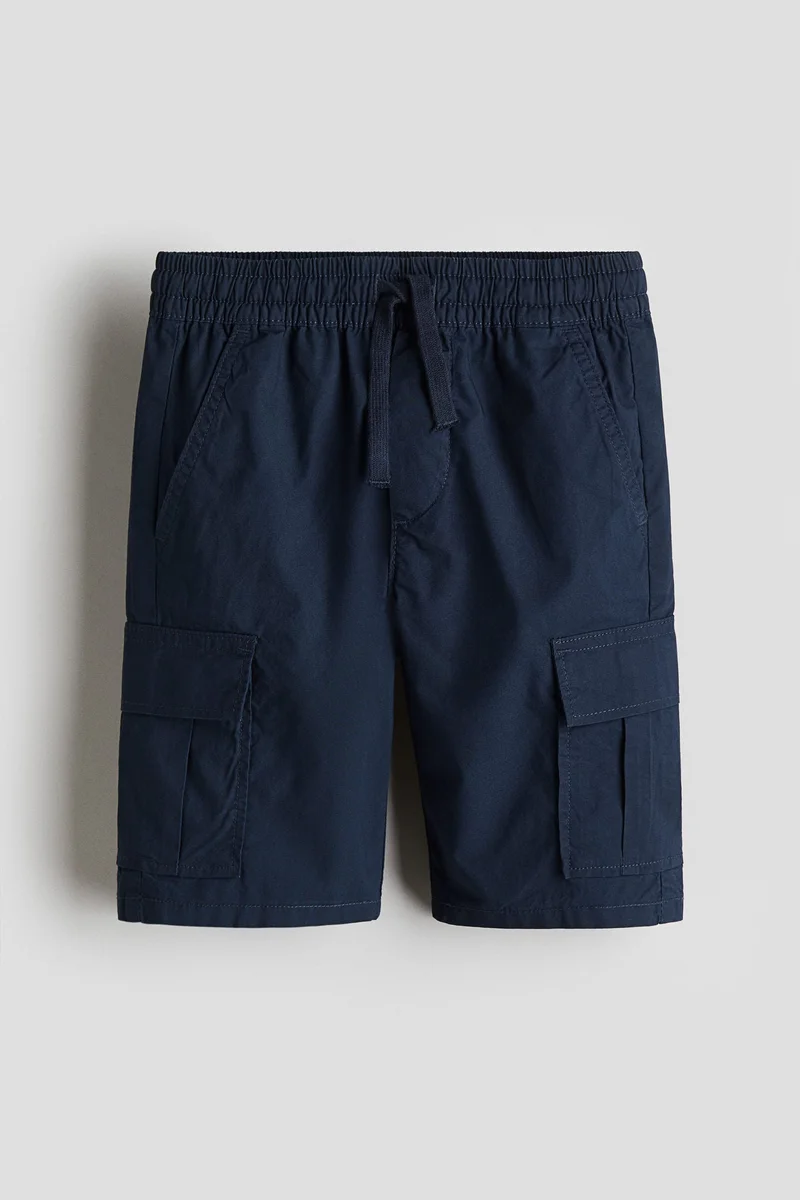 H&M Cotton poplin cargo shorts