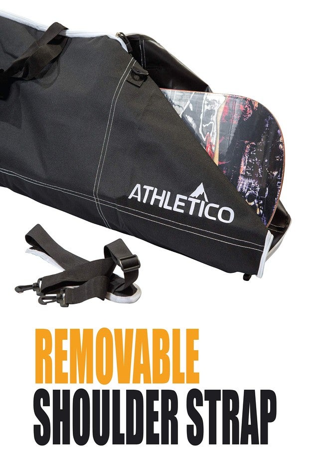Athletico Two-Piece Snowboard and Boot Bag Combo | Store & Transport Snowboard Up to 165 CM and Boots Up To Size 13 | Includes 1 Snowboard Bag & 1 Boot Bag (Black) - Image 5