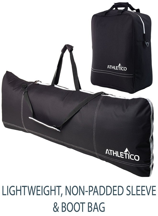 Athletico Two-Piece Snowboard and Boot Bag Combo | Store & Transport Snowboard Up to 165 CM and Boots Up To Size 13 | Includes 1 Snowboard Bag & 1 Boot Bag (Black) - Image 3