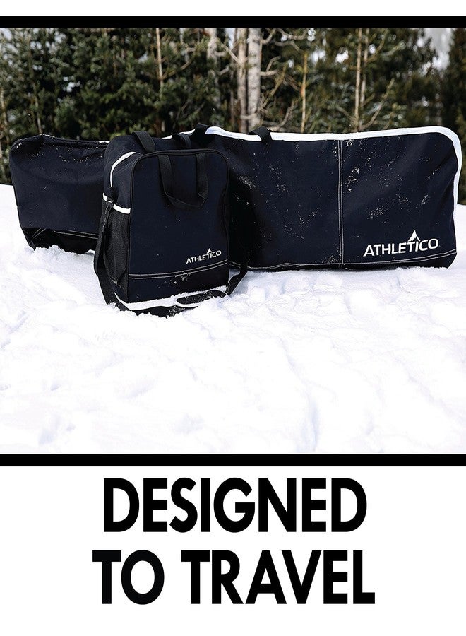 Athletico Two-Piece Snowboard and Boot Bag Combo | Store & Transport Snowboard Up to 165 CM and Boots Up To Size 13 | Includes 1 Snowboard Bag & 1 Boot Bag (Black) - Image 4