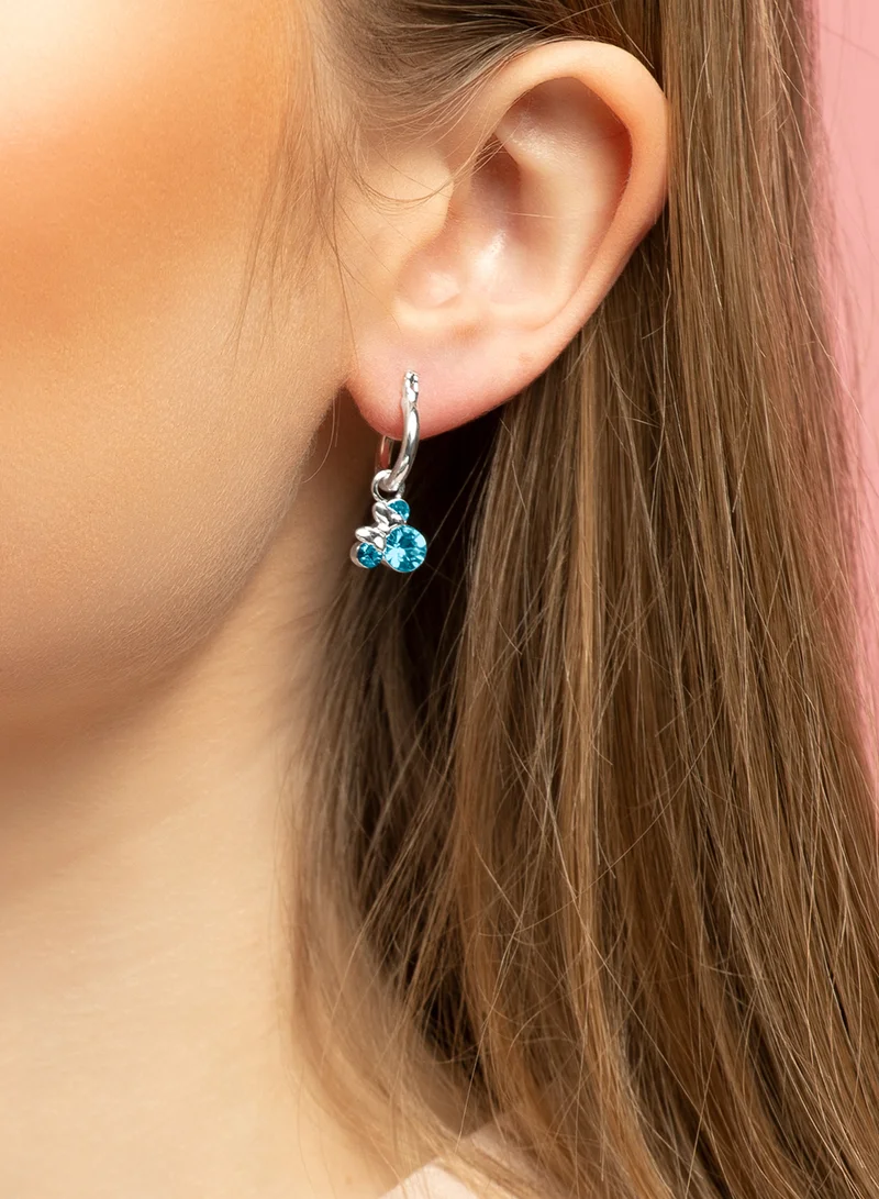 Disney Minnie Silver Plated March Birthstone Hoop Earrings EF00509SMARL.PH