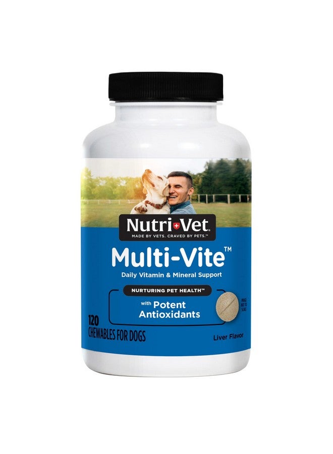 nutri vet Nutri-Vet Multi-Vite Chewables for Adult Dogs, Daily Vitamin and Mineral Support, Potent Antioxidants, Supports a Balanced Diet, 120 Count - Image 1